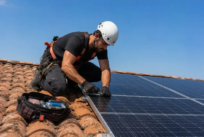 Maintenance et monitoring de panneaux solaires à Pact