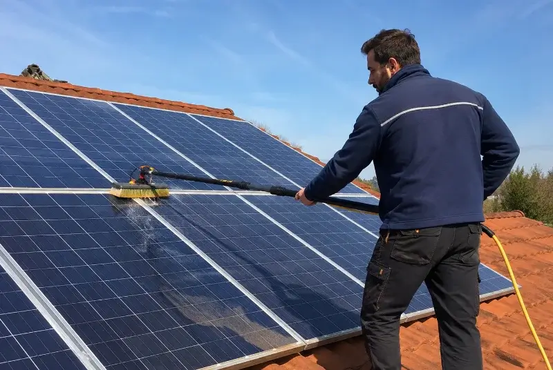 Nettoyage et entretien de panneaux solaires à Pact